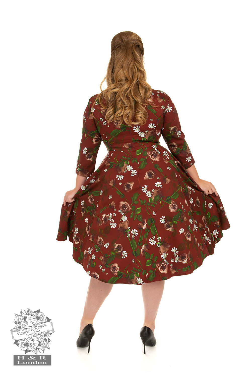 Francis Floral Swing Dress in Plus Size
